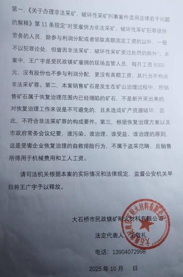 营口大石桥镁矿被越界开采致坍塌损失过亿 排险员工成替罪羊被捕